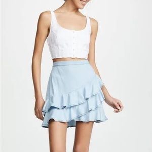 JEAN SKIRT! Perfect for game day 🤠